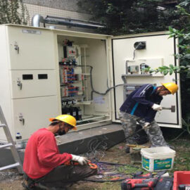 電力改善工程施工